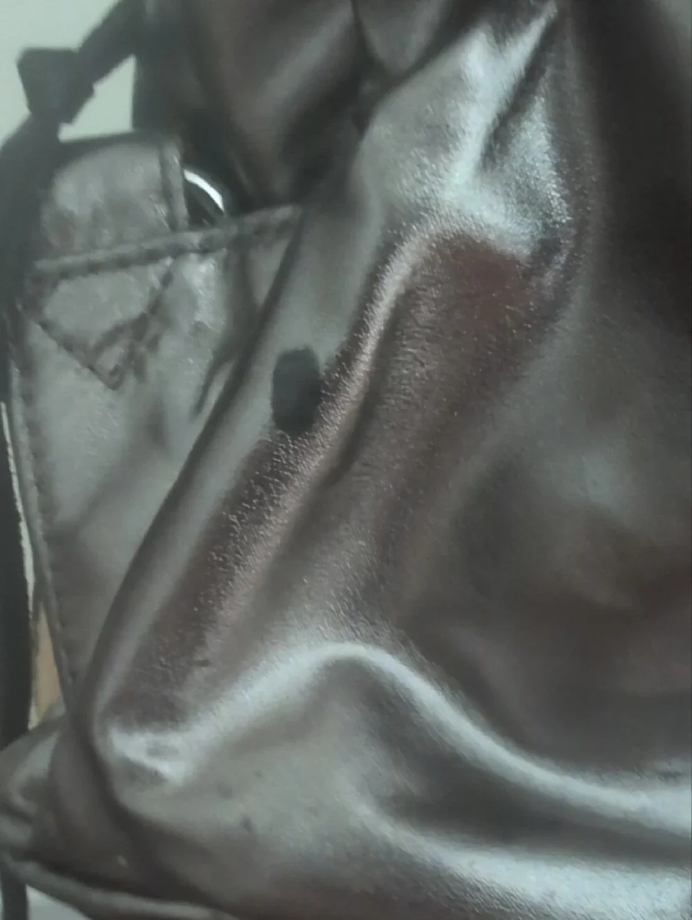 Rebecca Minkoff Metallic Gunmetal Convertible Backpack